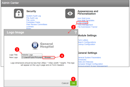 Change image for login page