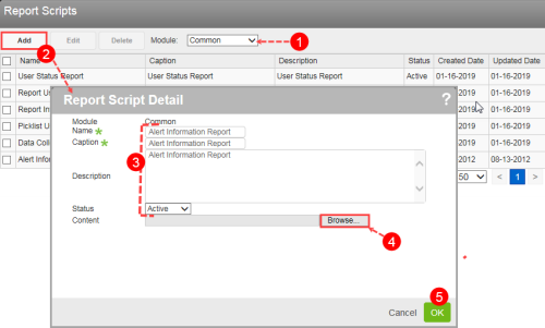 Add a Report Script